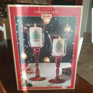 Spode Christmas Tree Candle Holders